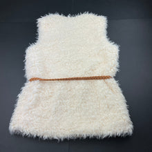 Load image into Gallery viewer, Girls Target, cream boucle vest, 2 hook fastening, EUC, size 10,  