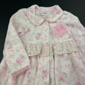 Girls Little Wacoal, lightweight fleece jacket, L: 43cm, FUC, size 2,  