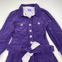 Load image into Gallery viewer, Girls Pumpkin Patch, lightweight corduroy cotton long sleeve dress, EUC, size 5, L: 55cm