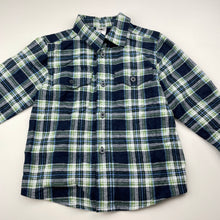 Load image into Gallery viewer, Boys H&amp;T, flannel cotton long sleeve shirt, EUC, size 3,  