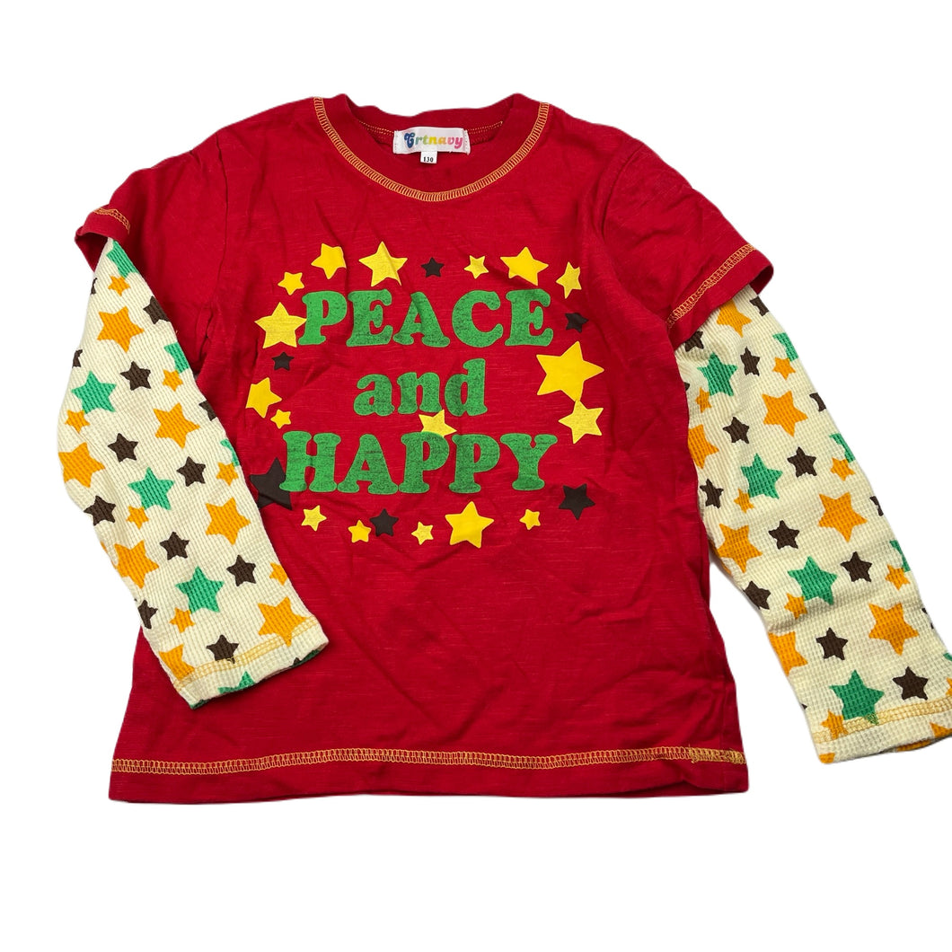 Boys Crtnavy, cotton long sleeve top, EUC, size 8,  