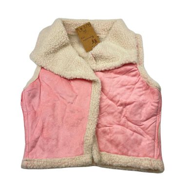 Girls Kabeiyisha, pink faux suede vest, NEW, size 6,  