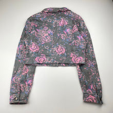 Load image into Gallery viewer, Girls Miss Understood, floral stretch cotton lightweight jacket, GUC, size 10,  