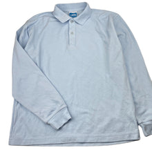 Load image into Gallery viewer, unisex LWR, blue long sleeve school polo shirt, FUC, size 14,  