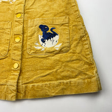 Load image into Gallery viewer, Girls DANGERKIDS, corduroy cotton dress, dinosaurs, GUC, size 2, L: 44cm