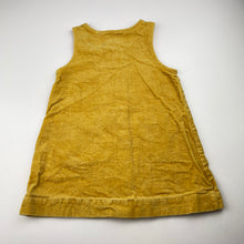 Load image into Gallery viewer, Girls DANGERKIDS, corduroy cotton dress, dinosaurs, GUC, size 2, L: 44cm