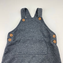 Load image into Gallery viewer, Boys Baby Baby, grey fleece lined overalls, FUC, size 00,  
