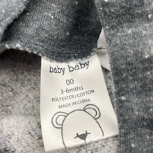 Load image into Gallery viewer, Boys Baby Baby, grey fleece lined overalls, FUC, size 00,  