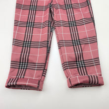 Load image into Gallery viewer, Girls Mango, checked lightweight pants, elasticated, Inside leg: 27.5cm, EUC, size 2,  