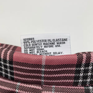 Girls Mango, checked lightweight pants, elasticated, Inside leg: 27.5cm, EUC, size 2,  