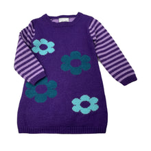 Load image into Gallery viewer, Girls JK Kids, wool blend knit long sleeve dress, GUC, size 2, L: 42cm