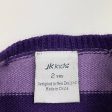 Load image into Gallery viewer, Girls JK Kids, wool blend knit long sleeve dress, GUC, size 2, L: 42cm