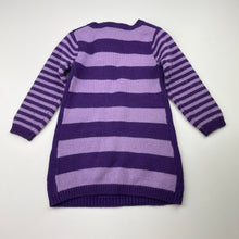 Load image into Gallery viewer, Girls JK Kids, wool blend knit long sleeve dress, GUC, size 2, L: 42cm