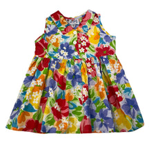 Load image into Gallery viewer, Girls Color Forms, vintage lightweight bright floral dress, GUC, size 2, L: 45cm