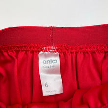 Load image into Gallery viewer, Girls Anko, lined red &amp; gold tulle party skirt, elasticated, L: 31cm, GUC, size 6,  