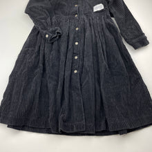 Load image into Gallery viewer, Girls Squirtz, vintage chunky corduroy cotton dress, bottom popper missing, GUC, size 6, L: 70cm