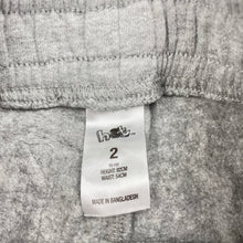 Load image into Gallery viewer, Boys H&amp;T, fleece lined track pants, elasticated, Inside leg: 28cm, GUC, size 2,  