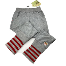 Load image into Gallery viewer, Boys Paw in Paw, grey cotton casual pants, elasticated, Inside leg: 48cm, NEW, size 8,  