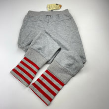 Load image into Gallery viewer, Boys Paw in Paw, grey cotton casual pants, elasticated, Inside leg: 48cm, NEW, size 8,  