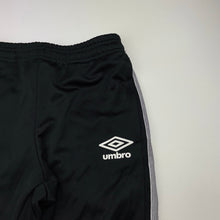 Load image into Gallery viewer, unisex Umbro, black track pants, elasticated, Inside leg: 63cm, GUC, size 10,  