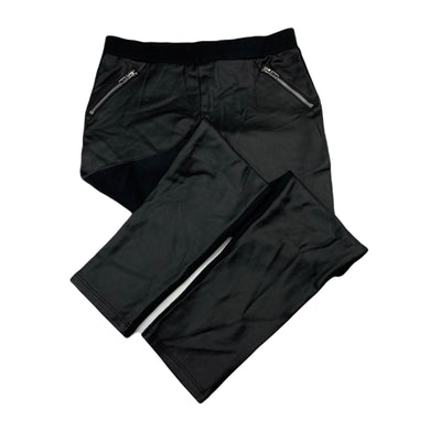 Girls Mango, black stretchy pants, elasticated, Inside leg: 55cm, EUC, size 10,  