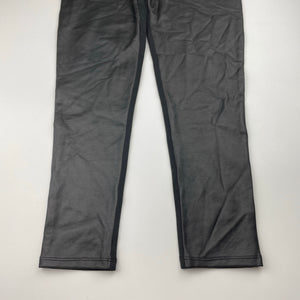 Girls Mango, black stretchy pants, elasticated, Inside leg: 55cm, EUC, size 10,  