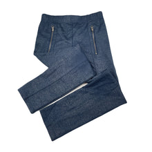Load image into Gallery viewer, Girls H&amp;T, blue &amp; silver stretchy pants, elasticated, Inside leg: 46cm, FUC, size 5,  