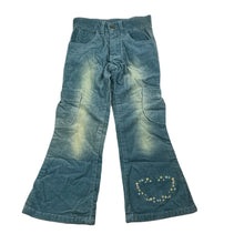 Load image into Gallery viewer, Girls embroidered, stretch corduroy pants, Inside leg: 41cm, W: 25cm across, GUC, size 3,  