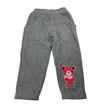 Load image into Gallery viewer, Girls JLE, fleece lined track pants, elasticated, Inside leg: 36cm, EUC, size 4,  