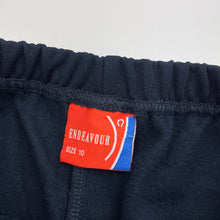 Load image into Gallery viewer, Girls ENDEAVOUR, navy bootcut school pants, elasticated, Inside leg: 62cm, GUC, size 10,  