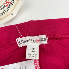 Load image into Gallery viewer, Girls Charlie &amp; Me, stretchy leggings, elasticated, Inside leg: 47.5cm, NEW, size 7,  