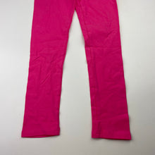 Load image into Gallery viewer, Girls L&amp;D, pink stretchy leggings, Inside leg: 48cm, EUC, size 7,  