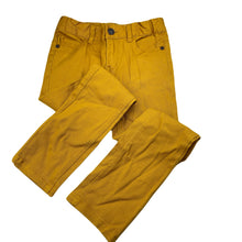 Load image into Gallery viewer, Boys Urban, mustard stretch denim pants, adjustable, Inside leg: 53.5cm, EUC, size 7,  