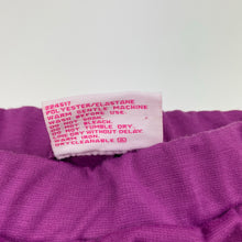 Load image into Gallery viewer, Girls Mango, purple lightweight pants, elasticated, Inside leg: 44cm, GUC, size 4,  