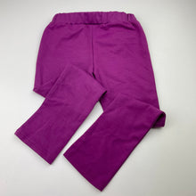 Load image into Gallery viewer, Girls Mango, purple lightweight pants, elasticated, Inside leg: 44cm, GUC, size 4,  