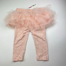 Load image into Gallery viewer, Girls Mango, pink tutu leggings, elasticated, NEW, size 2,  