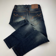 Load image into Gallery viewer, Boys Mooks, stretchy knit denim jeans, adjustable, Inside leg: 54cm, EUC, size 7,  