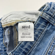 Load image into Gallery viewer, Girls Seed, blue stretch denim skirt, adjustable, L: 31cm, GUC, size 9,  