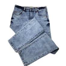 Load image into Gallery viewer, Boys Breakers, blue stretch denim jeans, adjustable, Inside leg: 63.5cm, EUC, size 10,  