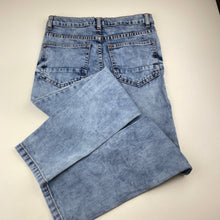 Load image into Gallery viewer, Boys Breakers, blue stretch denim jeans, adjustable, Inside leg: 63.5cm, EUC, size 10,  