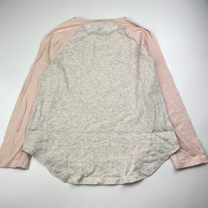 Girls Target, pink & grey long sleeve t-shirt / top, FUC, size 9,  