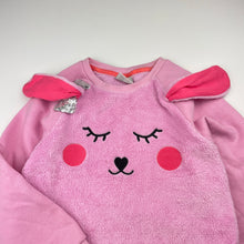 Load image into Gallery viewer, Girls B Collection, pink fleece sweater / jumper, GUC, size 7,  