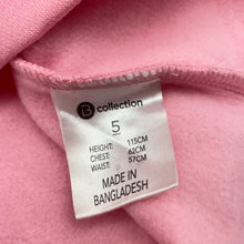 Load image into Gallery viewer, Girls B Collection, pink fleece lined sweater / jumper, EUC, size 5,  