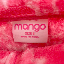 Load image into Gallery viewer, Girls Mango, pink fleece sweater / jumper, FUC, size 6,  