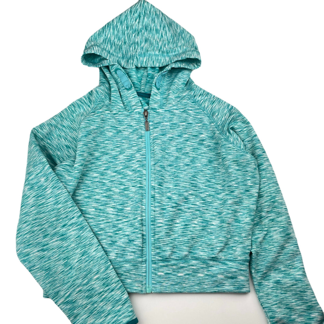 Girls St Bernard, fleece lined zip up hooded top, GUC, size 9-10,  