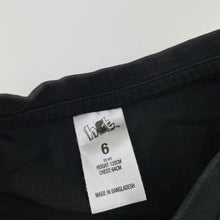 Load image into Gallery viewer, Boys H&amp;T, black cotton tee / top, dinosaurs, GUC, size 6,  