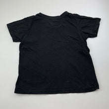 Load image into Gallery viewer, Boys H&amp;T, black cotton tee / top, dinosaurs, GUC, size 6,  