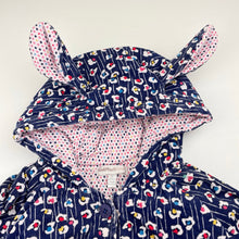Load image into Gallery viewer, Girls Fox &amp; Finch, lightly wadded hooded jacket, light  marks cuffs, FUC, size 2,  
