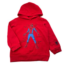 Load image into Gallery viewer, Boys Marvel, Spiderman fleece lined hoodie sweater, EUC, size 5,  