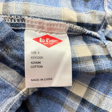 Load image into Gallery viewer, Boys Lee Cooper, checked cotton long sleeve shirt, EUC, size 3,  